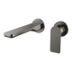 STREAMLINE KIBO WALL MOUNT 200MM SPOUT BASIN MIXER EXT.^PART_BRUSHED GUN METAL PVD
