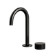 Streamline Vierra 2 Hole 227(H)X127(Proj) Fixed Arch Spout Basin Mixer Brushed Iron Pvd