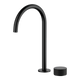 Streamline Vierra 2 Hole Fixed Arch Spout Basin Mixer Matte Black
