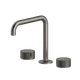 Streamline Vierra 195(H)X180(Proj) Squareline Spout Basin Set_Brushed Gun Metal Pvd