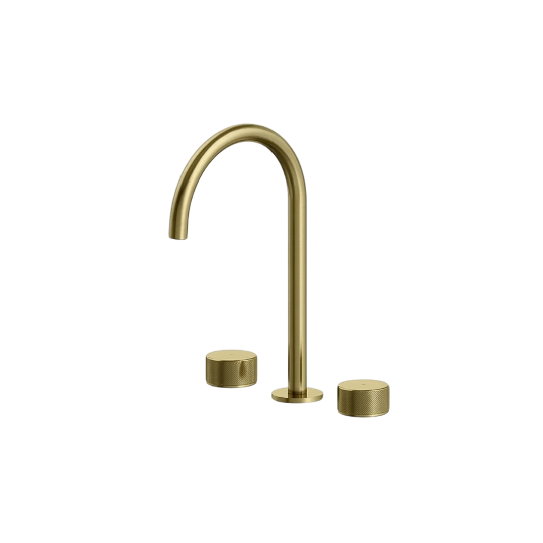 Streamline Trillion Arch Basin Set Brushed Brass