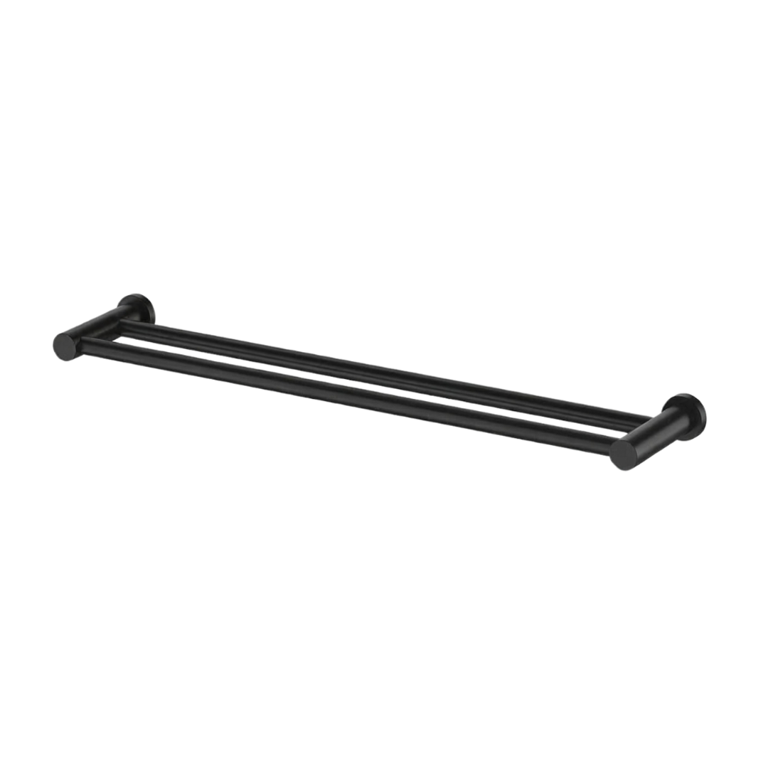 Streamline Venn Double Towel Rail 60Cm Matte Black