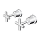 Aspire Air Cross Handle Wall Top Assemblies Chrome