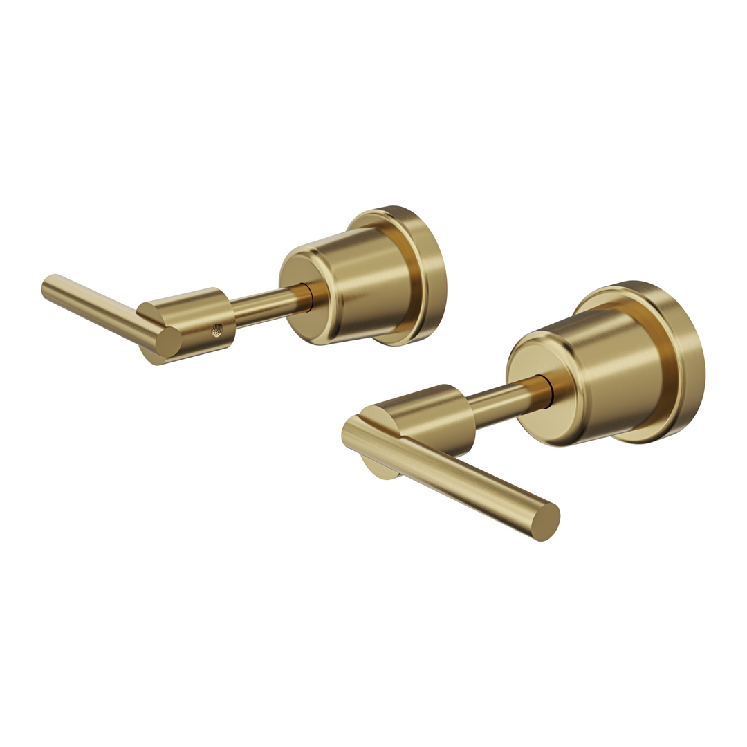 Aspire Air Lever Handle Wall Top Assemblies Brushed Brass