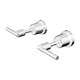 Aspire Air Lever Handle Wall Top Assemblies Chrome