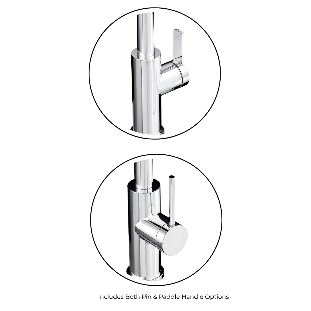 Aspire Air Pin Lever Kitchen Mixer (Non-Pullout Pin And Paddle Inc) Chrome