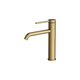 Aspire Air Pin Lever Mid Basin Mixer Brushed Brass