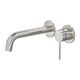 Aspire Air Wall Basin/Bath Mixer (Separate Plate) Brushed Nickel