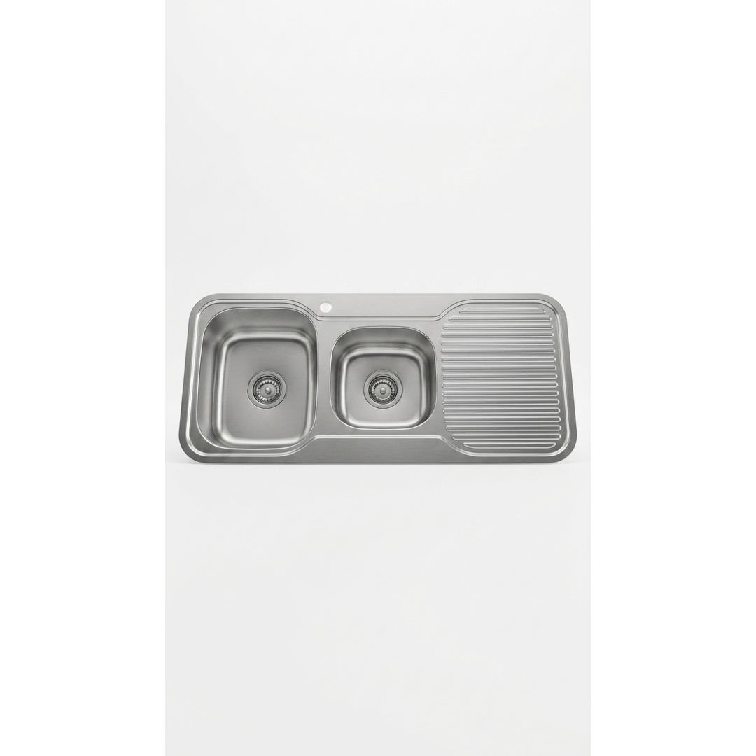 Aspire La Rosa 1 3/4 Bowl 1080X480 S/Steel Sink  1 Tap Hole Right Hand B
