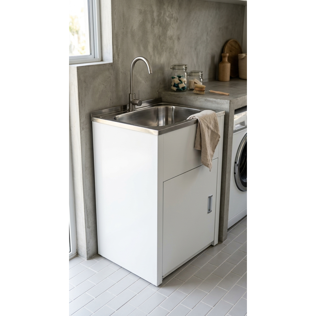 Aspire La Rosa 45 Lt Metal Cabinet And Tub C/W Bypass S/Steel