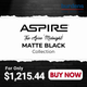 Aspire Midnight Matte Black Bathroom Package