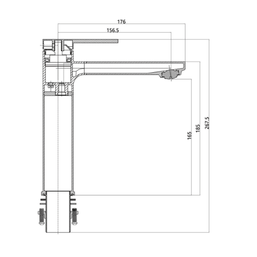 Aspire Nuovo Mid Basin Mixer Chrome