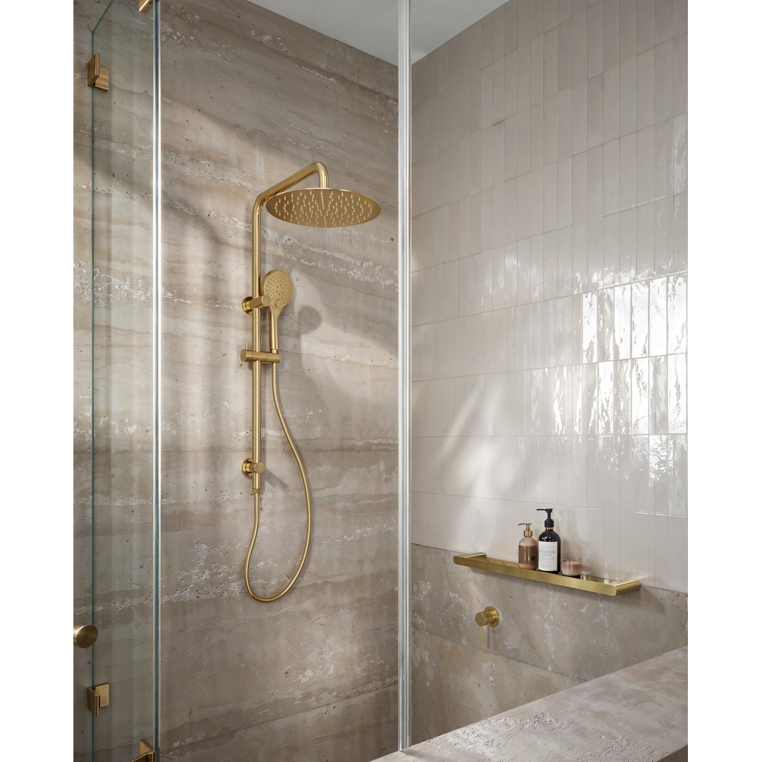 Aspire Air 300Mm Shower Ceiling Arm Brushed Brass