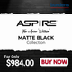Aspire Within Matte Black Bathroom Package