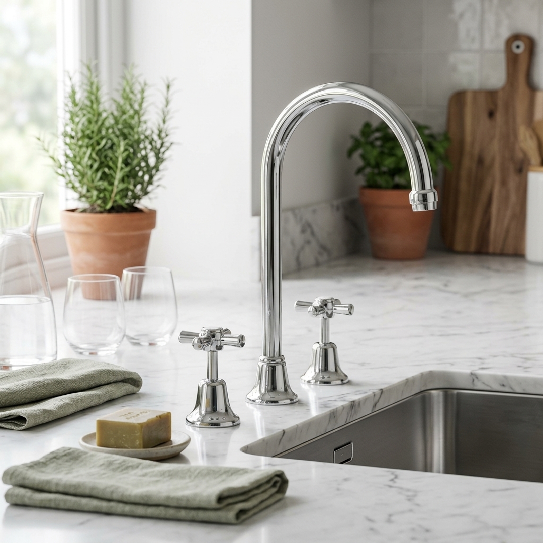 Aspire Zodiac II Chrome Hob Sink Set