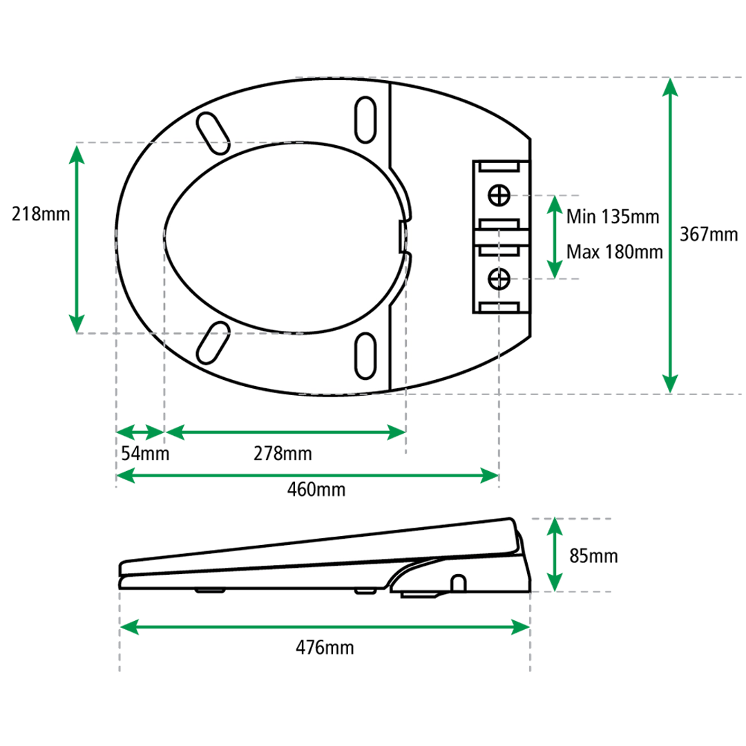 Fix-A-Loo Hygenix Bidet Toilet Seat (235794)