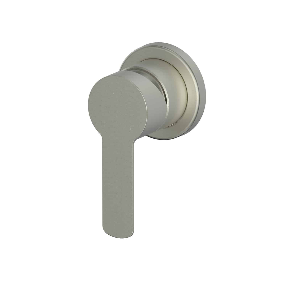 Greens Astro Ii Shower Mixer Trim Set With Mini Plate Pvd Brushed Nickel