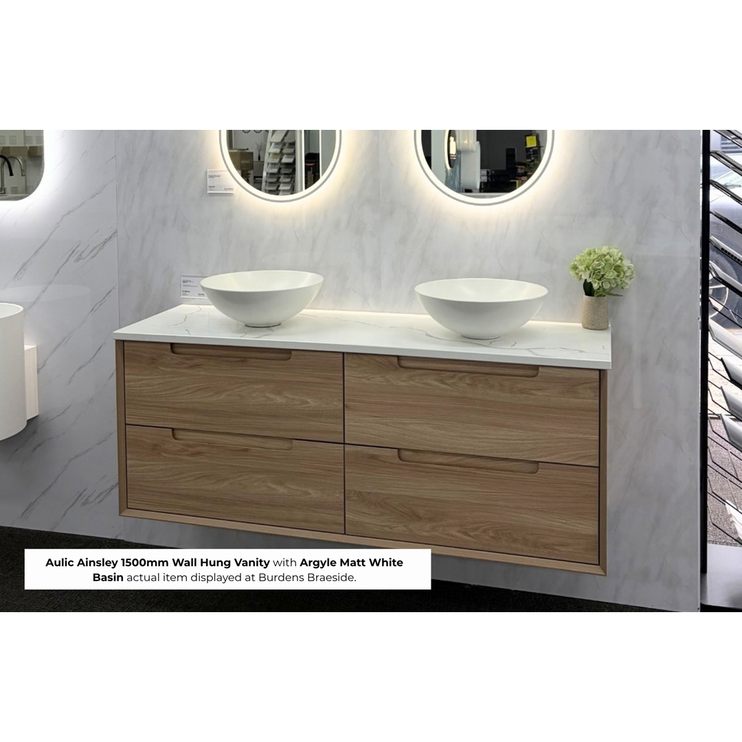 Argyle Matt White Above Counter Basin 405 X 145mm