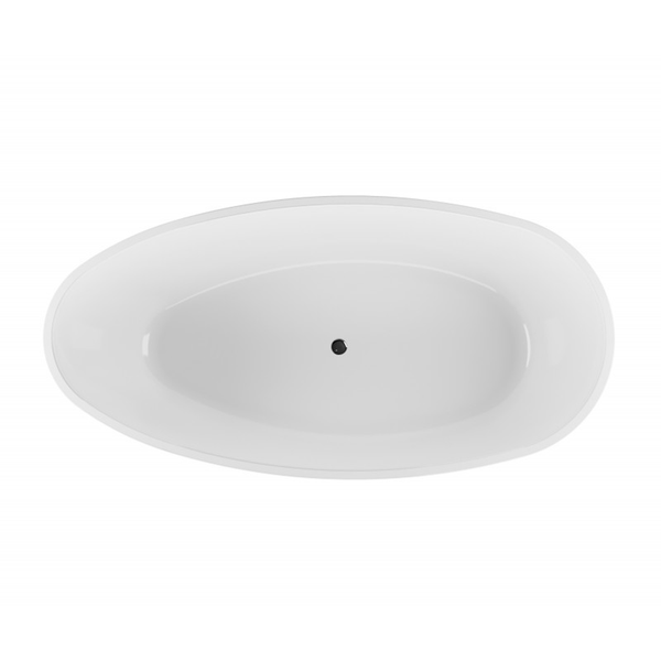 Belbagno Aveo Freestanding Bath Gloss White 1700mm