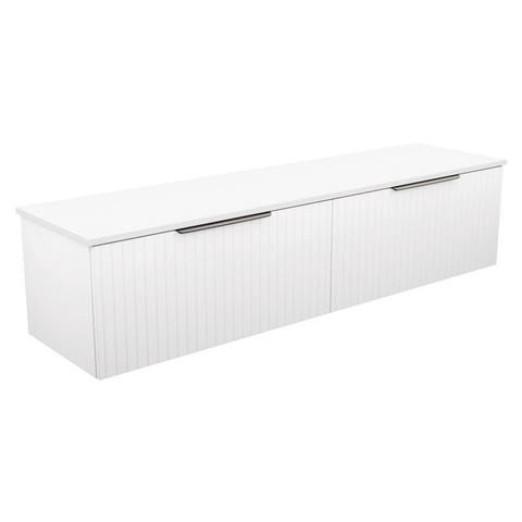 Fienza Bayview 1800 Dbl Wall Hung Vanity 2Dr Ocean Top