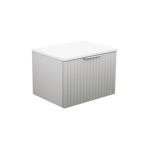 Fienza Bayview 600 Wall Hung Vanity 1Dr Premium Stone Basin Not Inc