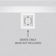 Oceano Profile Stainless White Steel Grate Cover