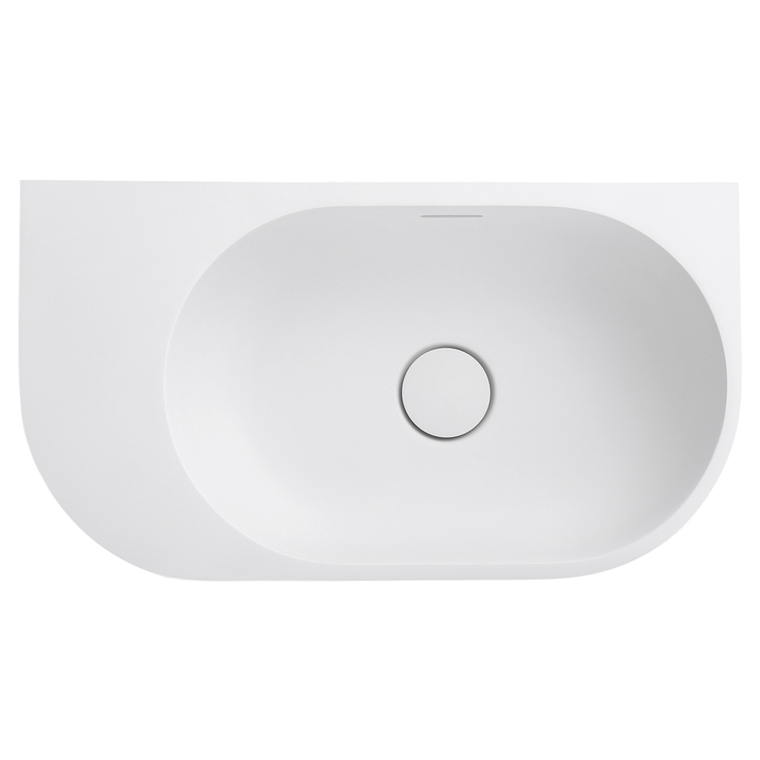 Bella Vista Elysia Left-Hand Basin Neige 500 X 275 X 150Mm
