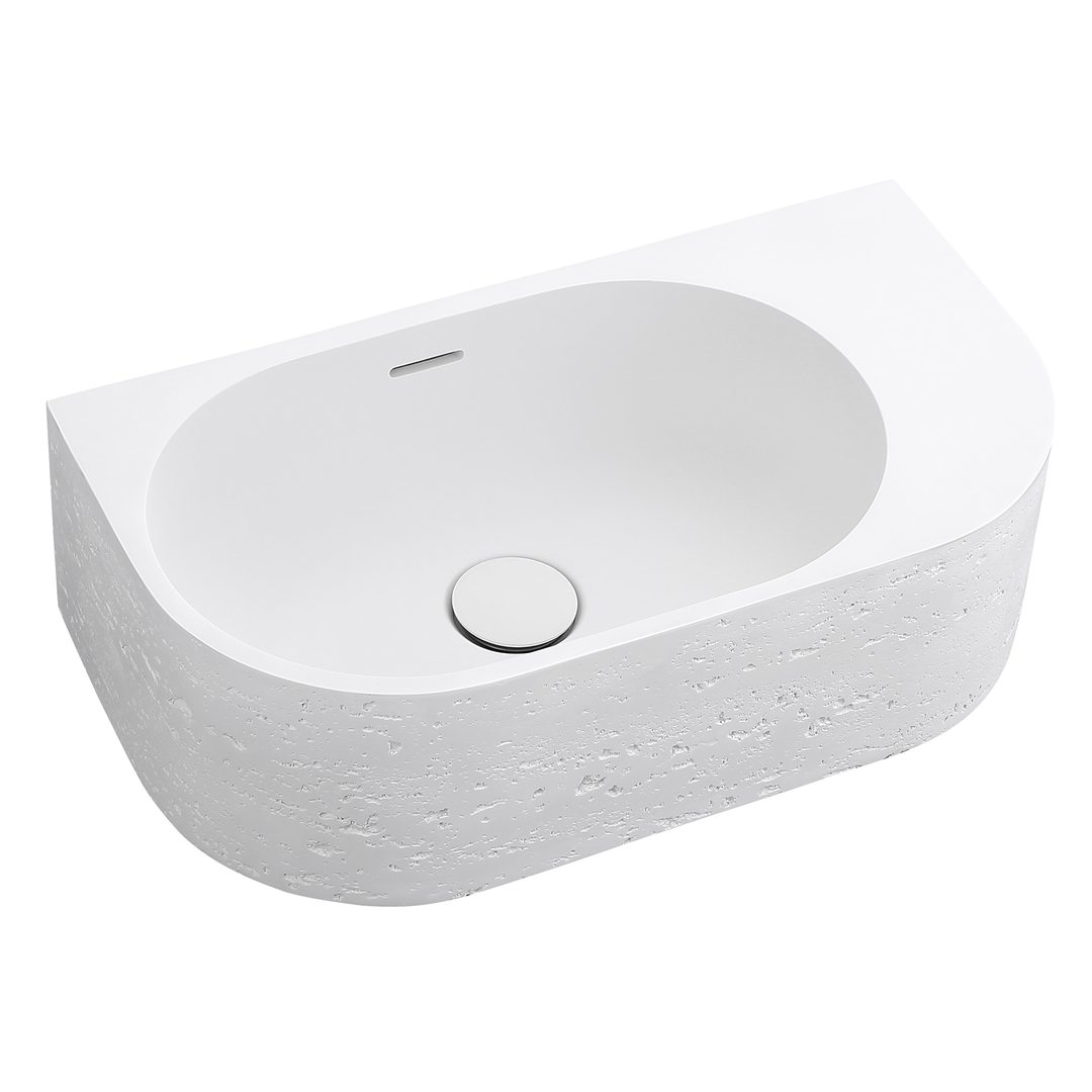 Bella Vista Elysia Right-Hand Basin Neige 500 X 275 X 150Mm