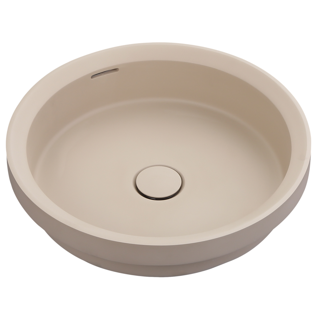 Bella Vista Calypsa Semi-Inset Basin Latte 430 X 430 X 135Mm