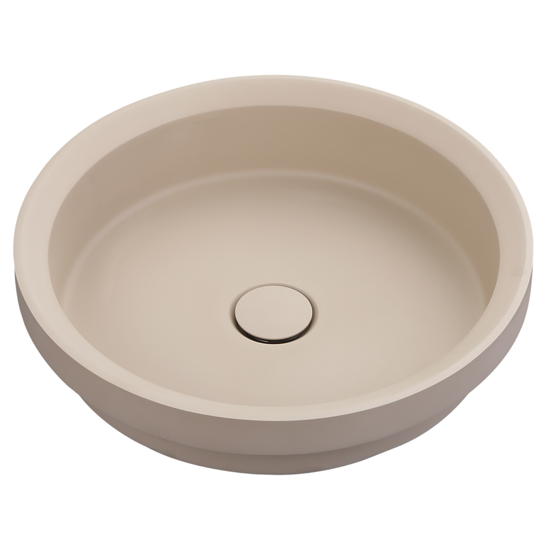 Bella Vista Calypsa Semi-Inset Basin Latte 430 X 430 X 135Mm