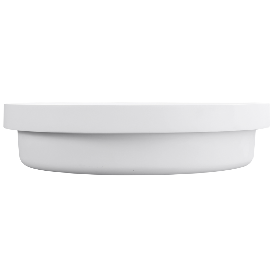 Bella Vista Calypsa Semi-Inset Basin Matte White 430 X 430 X 135Mm