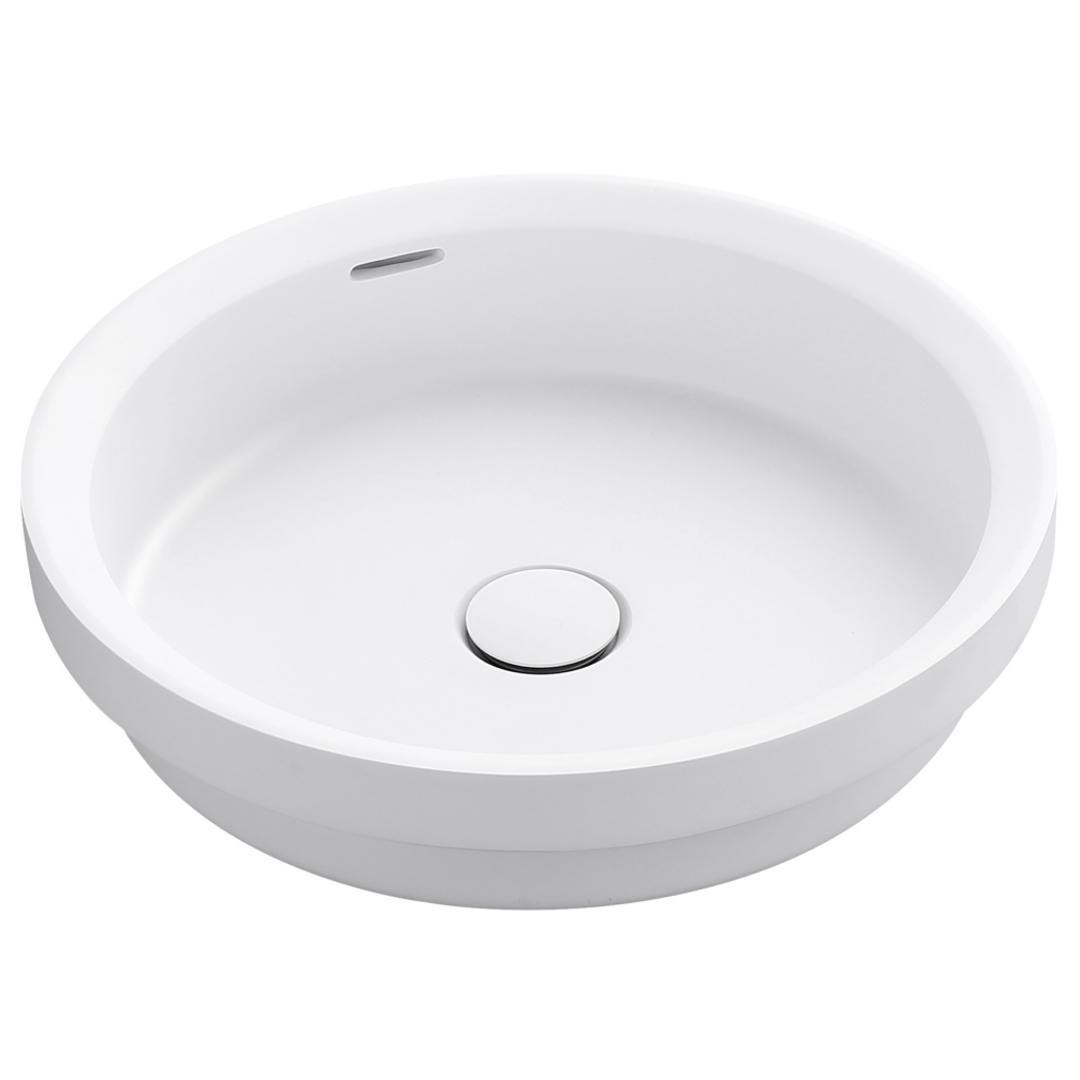 Bella Vista Calypsa Semi-Inset Basin Matte White 430 X 430 X 135Mm