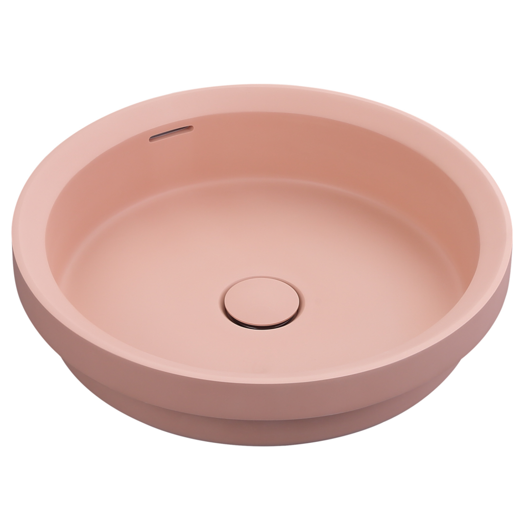 Bella Vista Calypsa Semi-Inset Basin Rose 430 X 430 X 135Mm