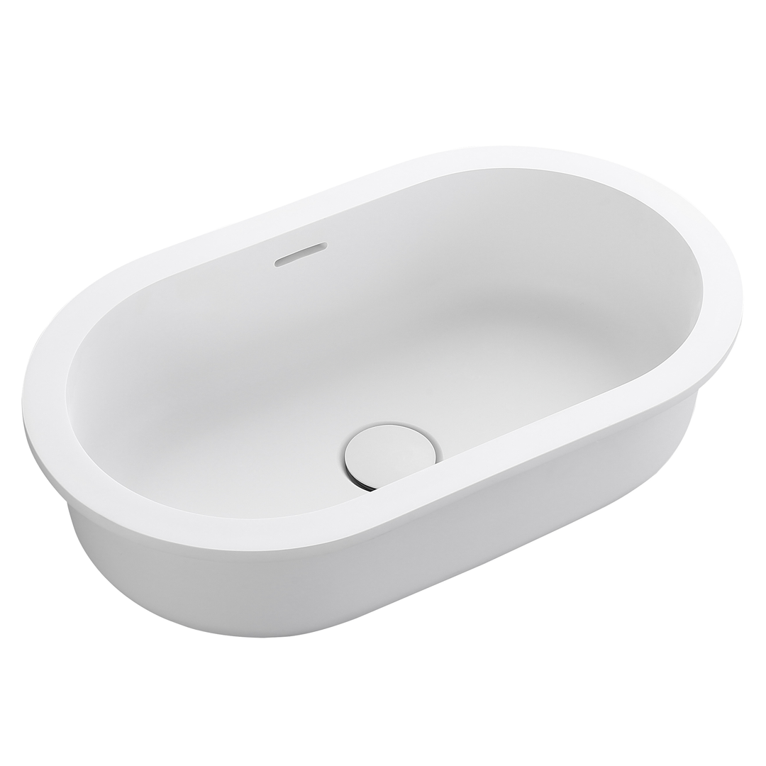 Bella Vista Doros Undermount Basin Matte White 530 X 320 X 168Mm
