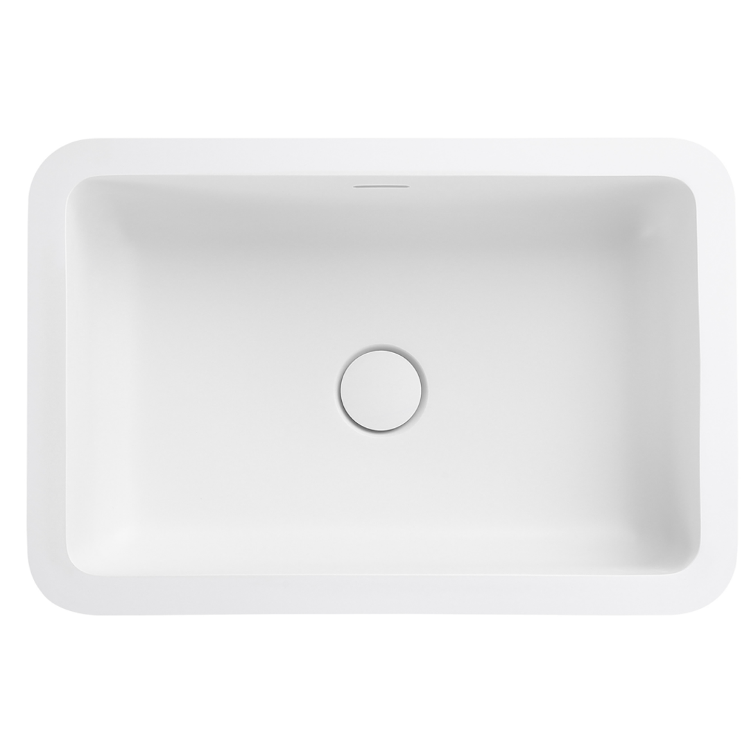 Bella Vista Thalios Undermount Basin Matte White 530 X 360 X 168Mm