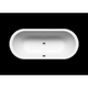 KALDEWEI CLASIC DUO OVAL BATH 1600MM WITH WHITE OVERFLOW ALPINE WHITE