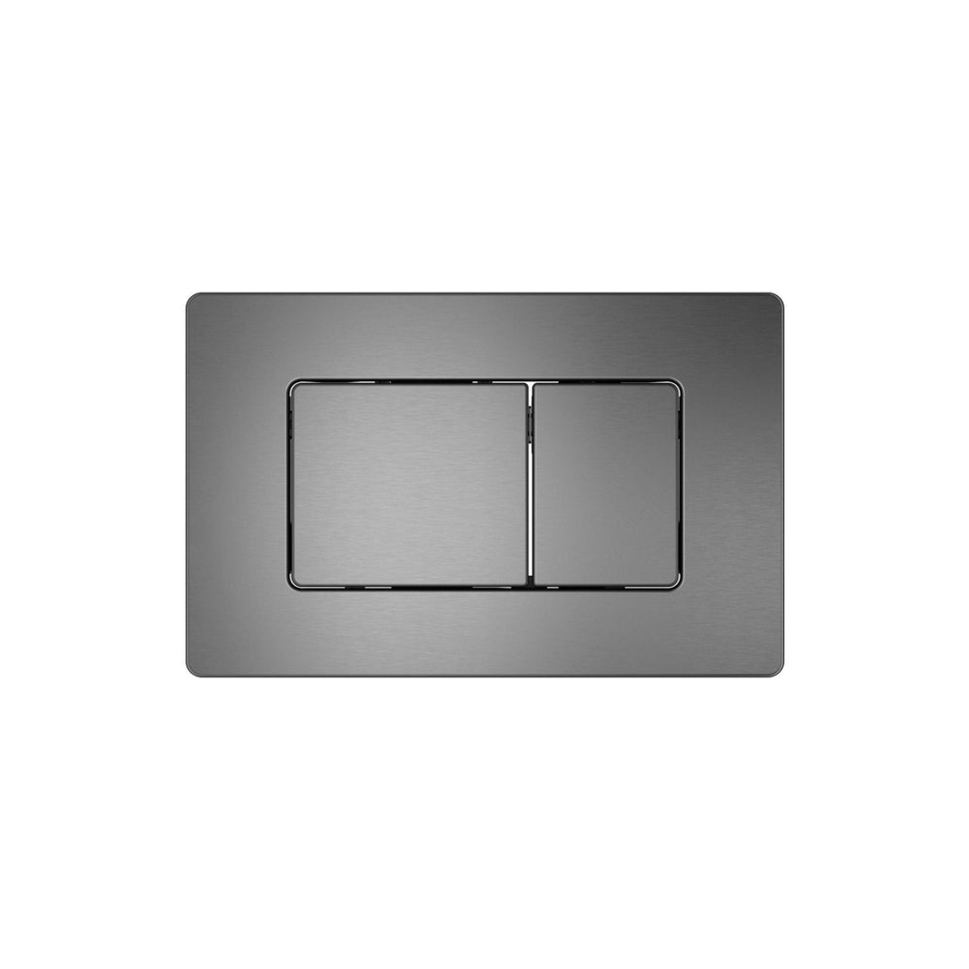 Belbagno Dual Flush Plate Stainless Steel Square Gunmetal Bb-1011-Ss-Gm