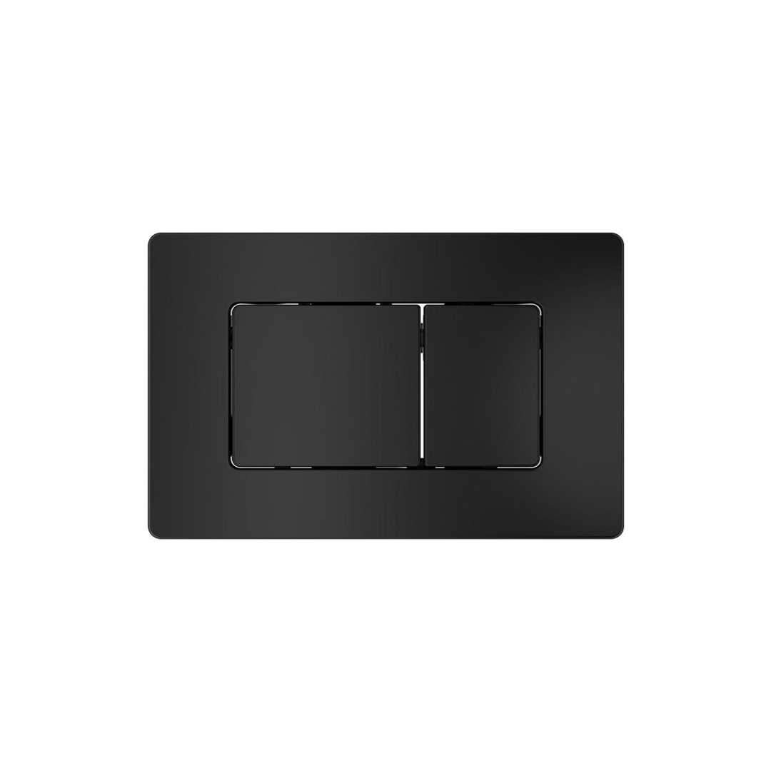Belbagno Dual Flush Plate Stainless Steel Square Matte Black Bb-1011-Ss-Mb