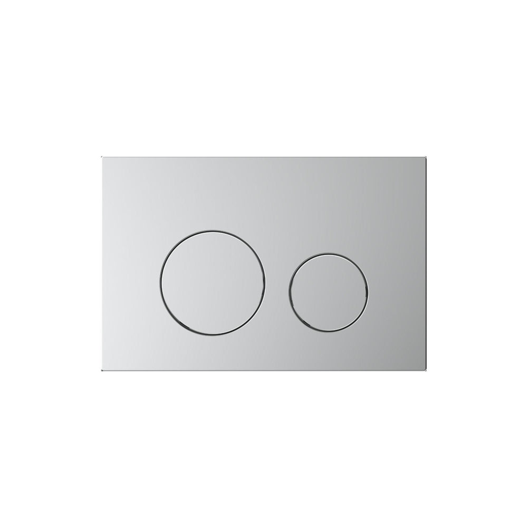 Belbagno Dual Flush Plate Stainless Steel Round Brushed Chrome Bb-1105-Ss-Bc