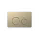 Belbagno Dual Flush Plate Stainless Steel Round Brushed Brass Bb-1105-Ss-Bg