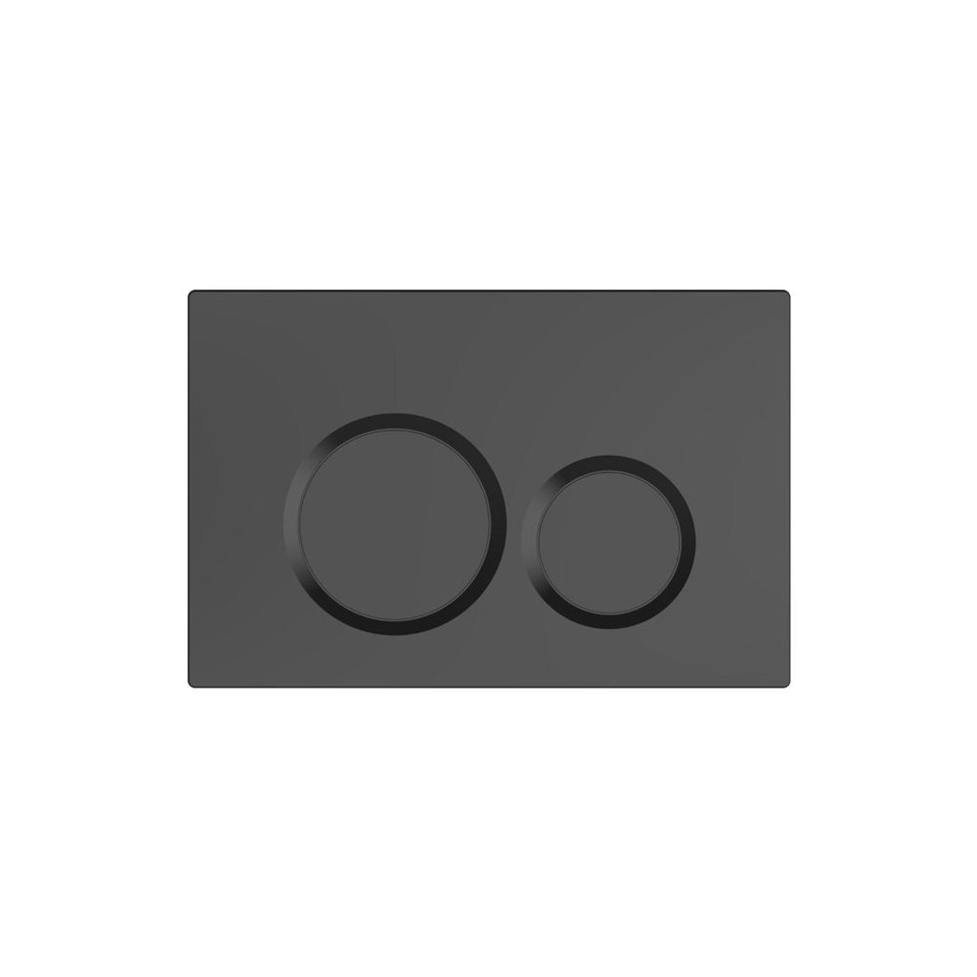 Belbagno Dual Flush Plate Abs Matte Black Bb-1201-Ab-Mb