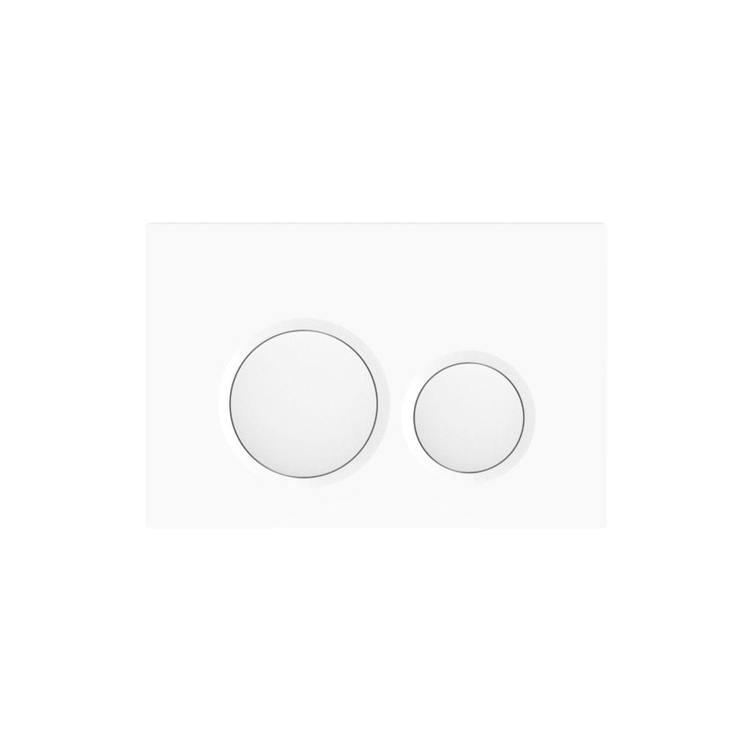 Belbagno Dual Flush Plate Abs White Bb-1201-Ab-Mw