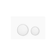 Belbagno Dual Flush Plate Abs White Bb-1201-Ab-Mw