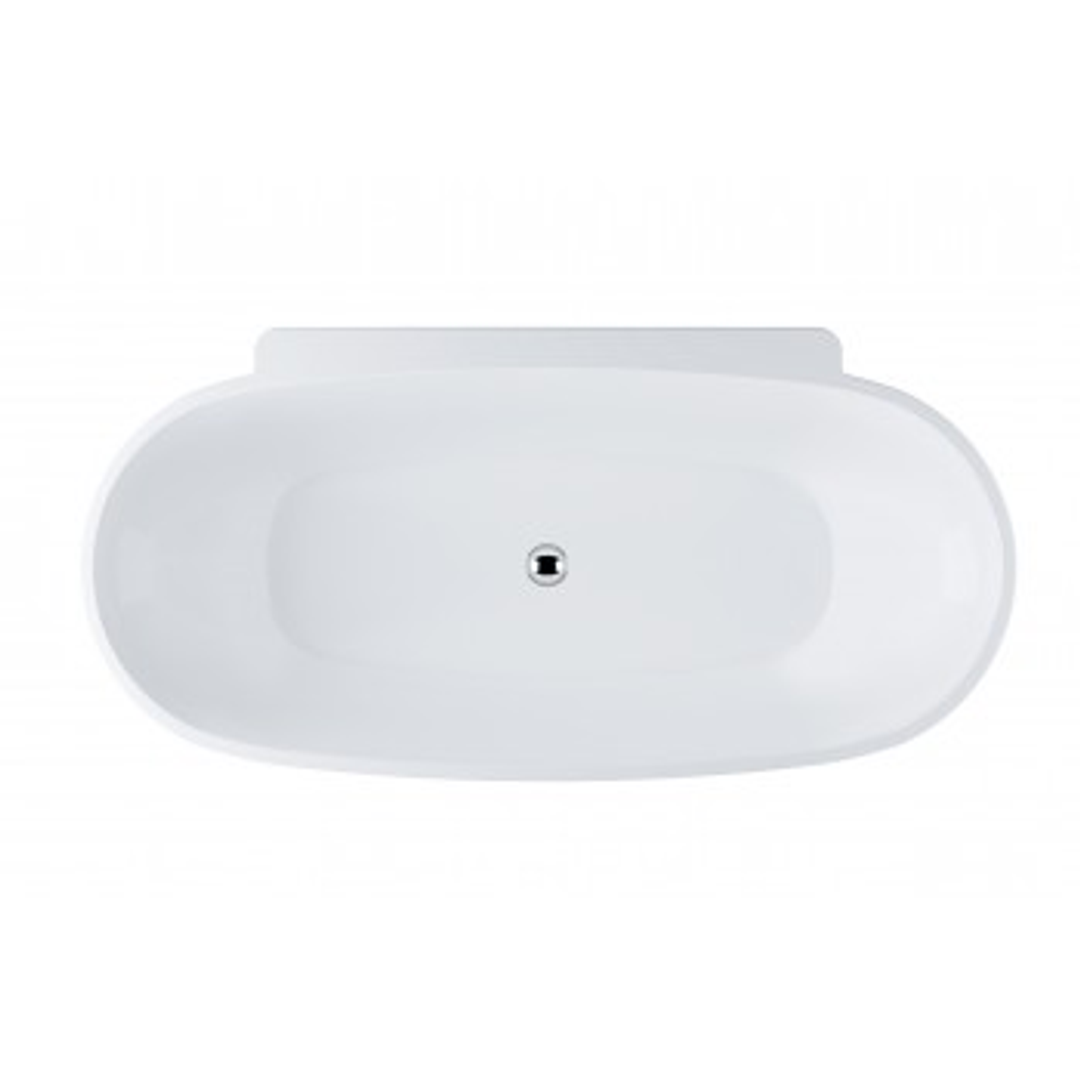 Belbagno Palermo Freestanding Bath Gloss White 1650mm