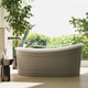 Belbagno Ritz Freestanding Bath Matt Grey  1670mm