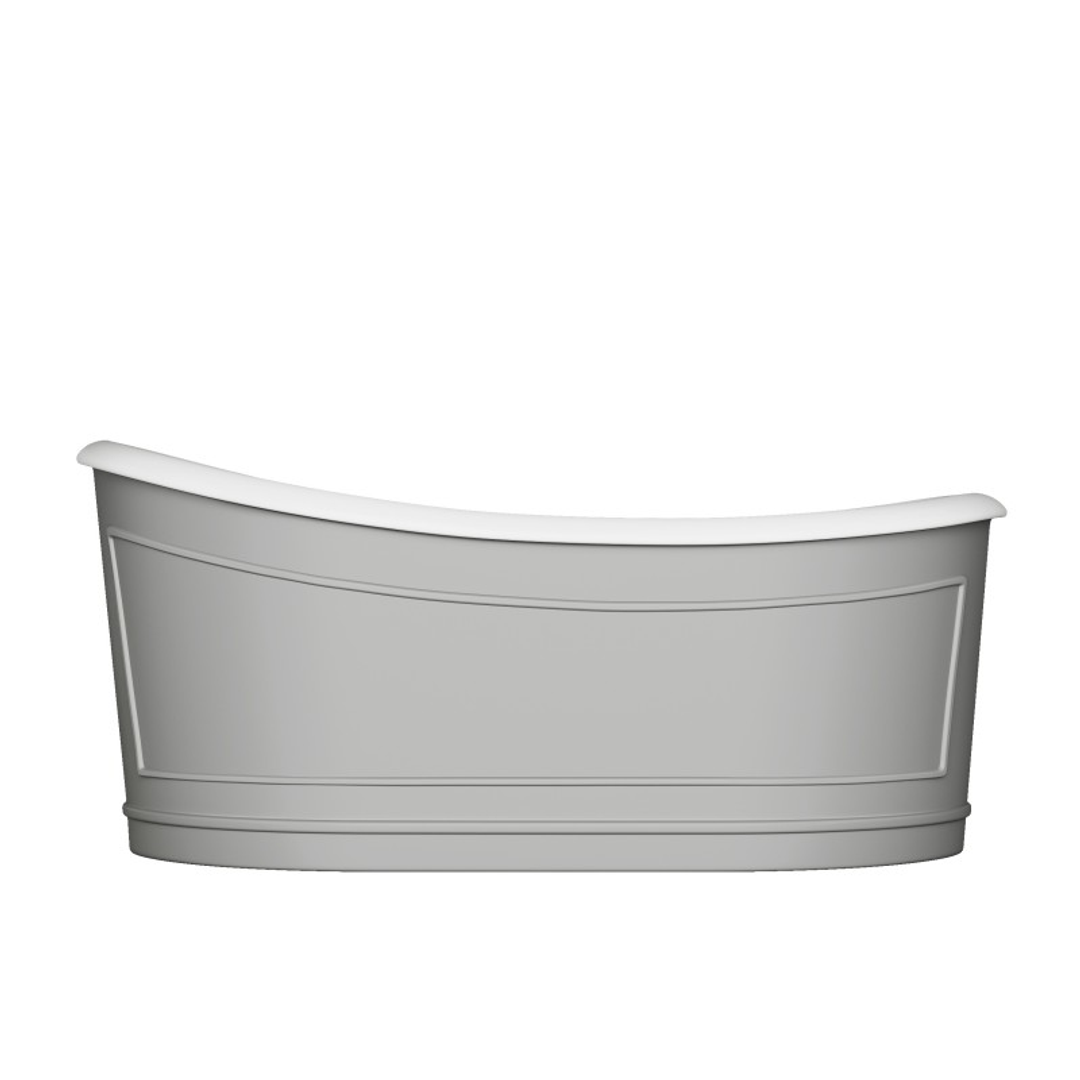 Belbagno Ritz Freestanding Bath Matt Grey  1670mm