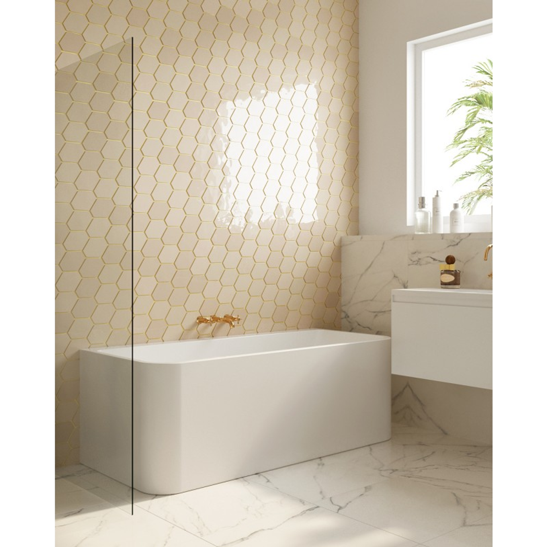 Belbagno Alto Freestanding Bath Gloss White 1700mm