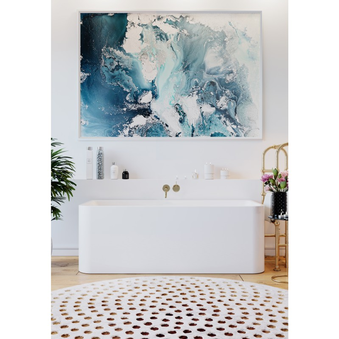 Belbagno Alto Freestanding Bath Gloss White 1700mm