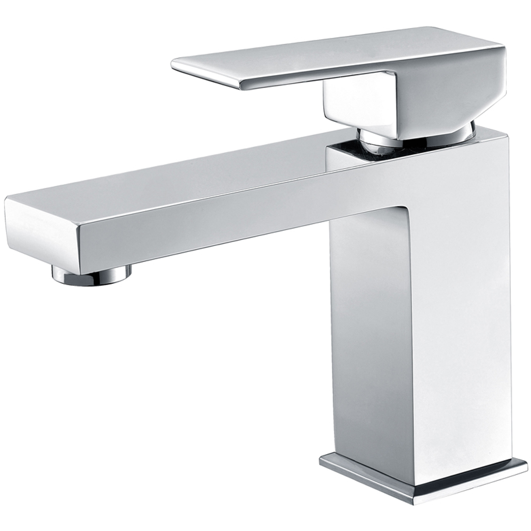 Bella Vista Deko Basin Mixer Square Chrome