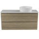 TIMBERLINE BILLIE VANITY 1050MM RIGHT WG BASIN SILKSURFACE AC TOP WALL HUNG
